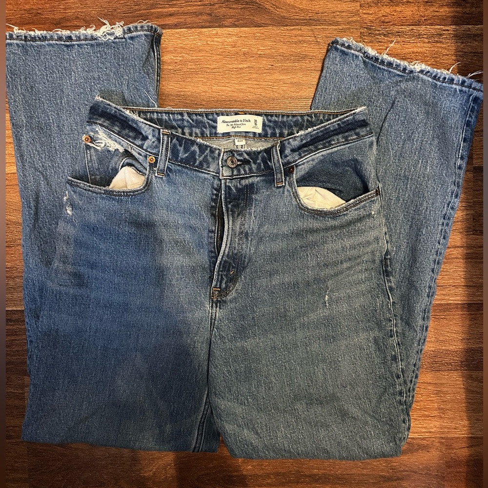 Abercrombie & Fitch High Rise Blue Jeans